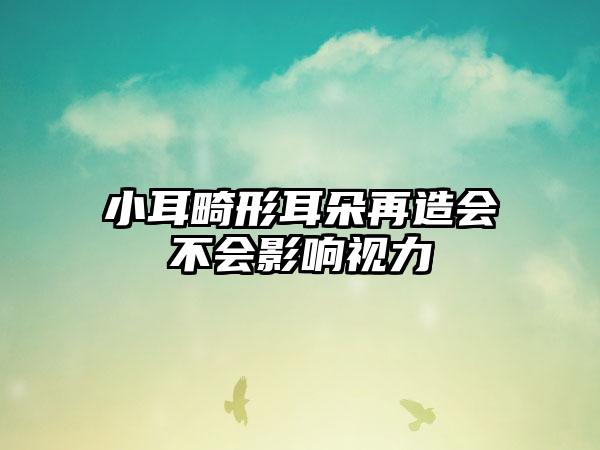 小耳畸形耳朵再造会不会影响视力