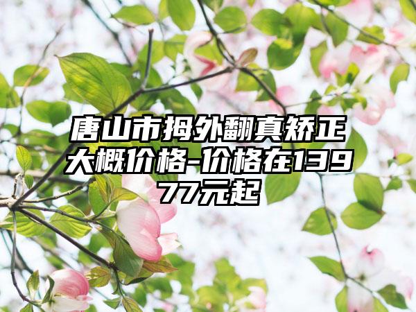 唐山市拇外翻真矫正大概价格-价格在13977元起